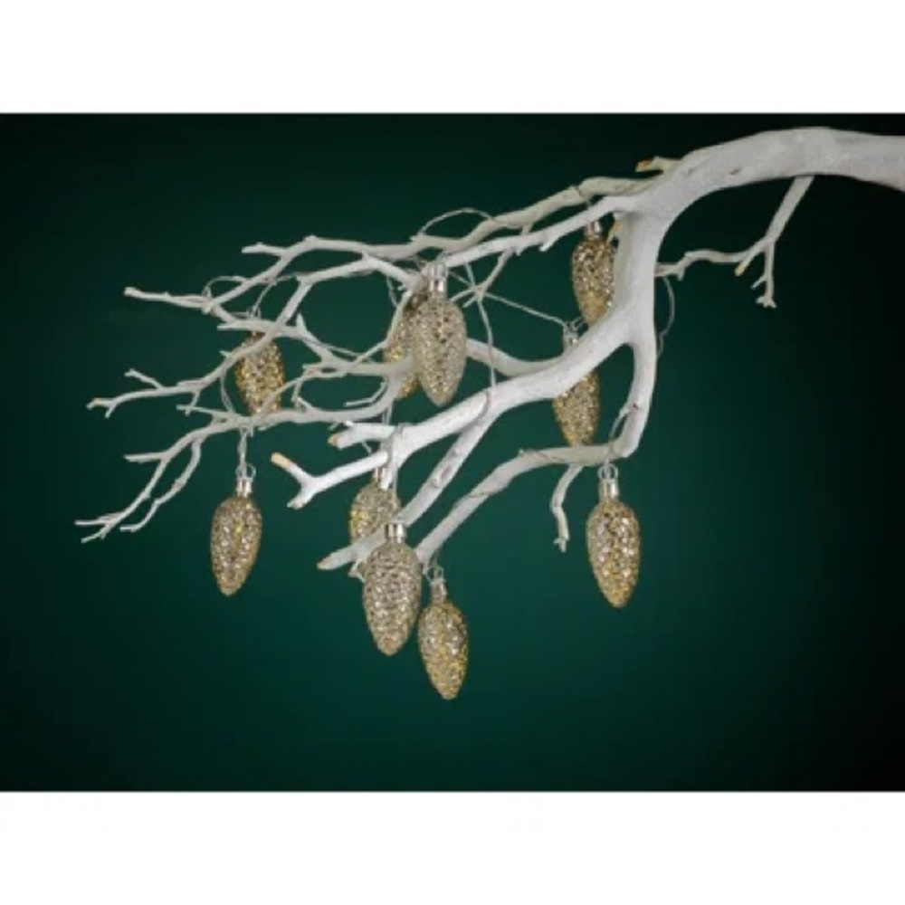 Pine Cone LED String of Lights Set of 10 by Zodax.